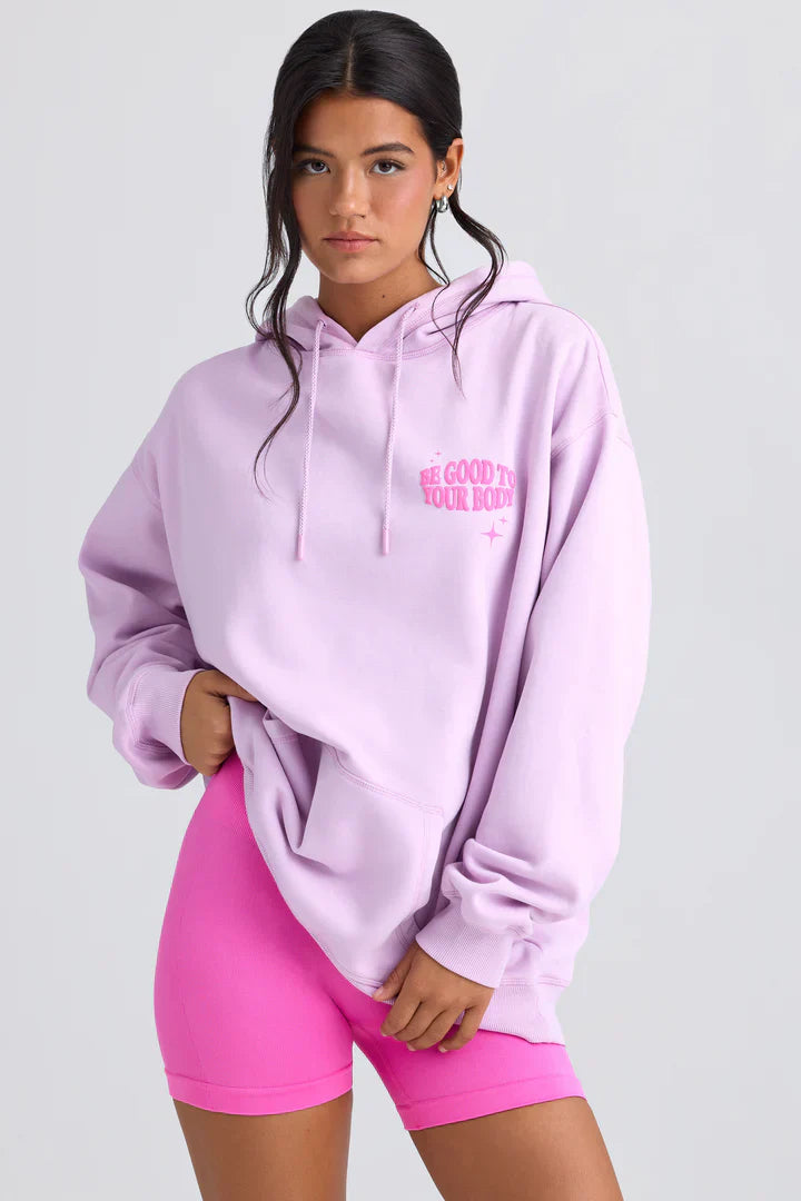 Oversized Pink Hoodie