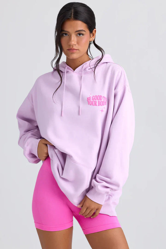 Oversized Pink Hoodie