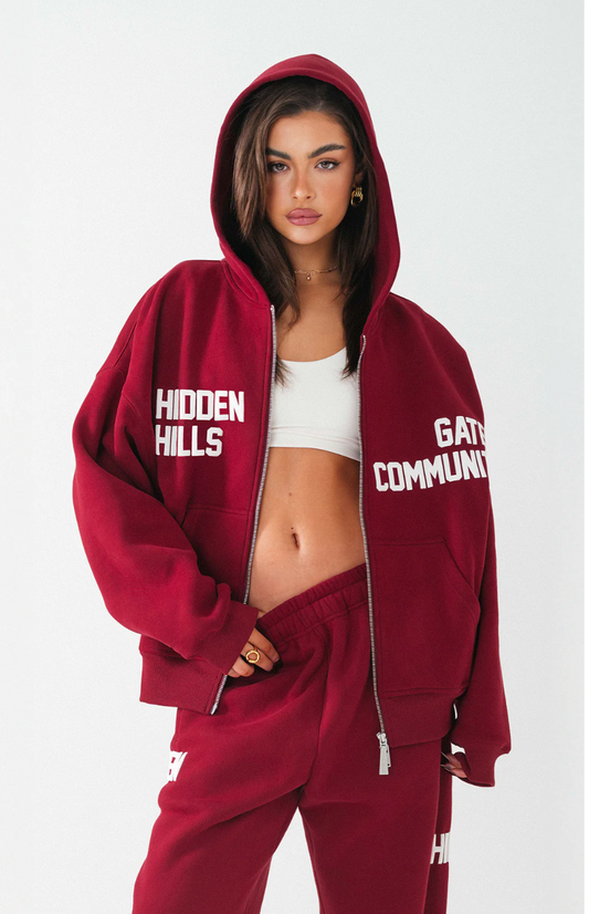 Maroon Hidden Hills Set